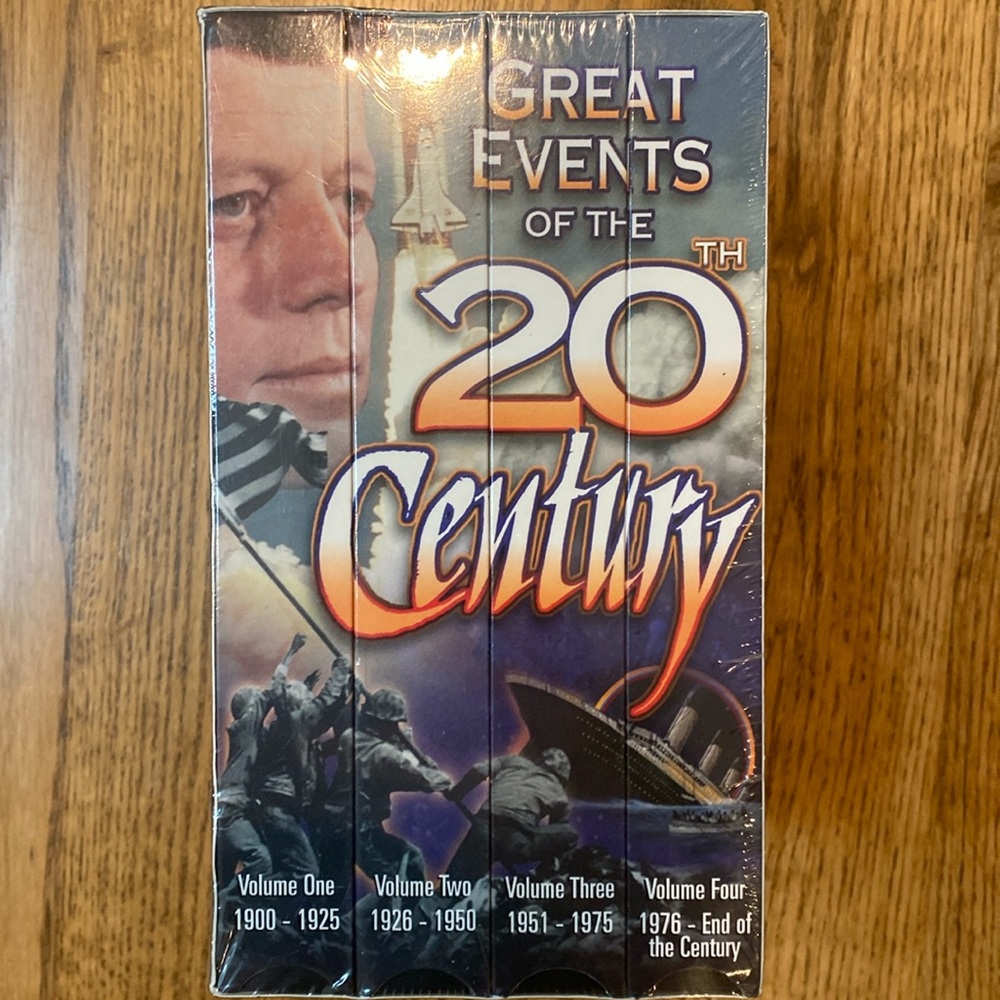 VHS box set Great Events of the 20th Century JFK NIB sealed educational history